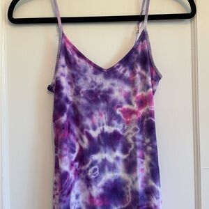 Purple Tie-Dye Women's Camisole Top